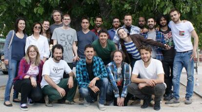 La Orquestra À Base de Sopro de Sedajazz con Thais Morell y Grabriel Schwartz.