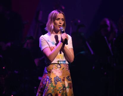 Emily Blunt interpretó algunos temas de la exitosa cinta 'Into the Woods'.