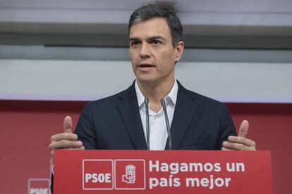 El secretario general del PSOE, Pedro Sánchez. 
 