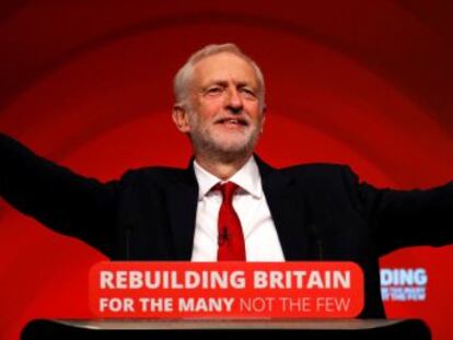 El líder laborista cierra el congreso de la formación evitando pronunciarse sobre un segundo referéndum