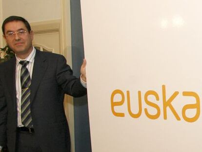 Alberto García Erauzquin, máximo responsable ejecutivo de Euskaltel, en un acto de esta operadora vasca.