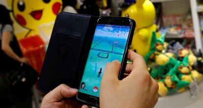 Un jugador de Pokemon Go.