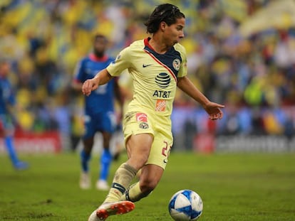 Diego Lainez, futbolista del Club América. 