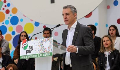 El lehendakari durante el pasado Día de la Patria.