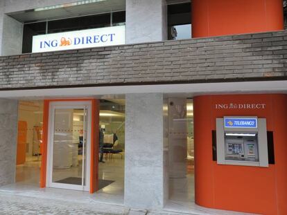 Una de las oficinas de ING en España.
