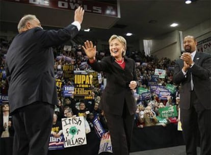 Hillary Clinton, en un acto electoral en Filadelfia celebrado el pasado martes.