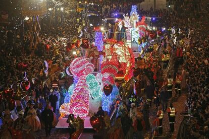 Una de las carrozas de la Cabalgata.