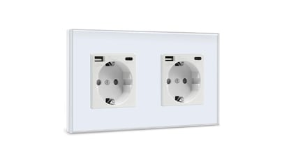 Doble enchufe de pared.