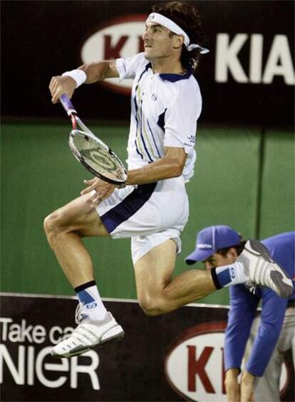 Tommy Robredo, durante el encuentro