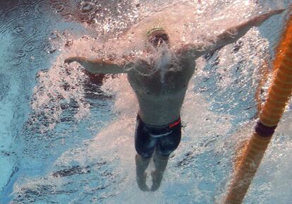 Cameron van der Burgh, en una prueba de 50m braza.