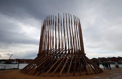 Instalación del estudio chileno Elemental en la Bienal de Venecia.