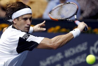 David Ferrer, durante el partido