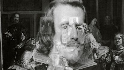 Felipe IV surge entre la niebla de sus hijas en ‘Las meninas’, de Velázquez. Es la asombrosa técnica del ‘sfumato’ que Alberto García-Alix confiere con su cámara a la fusión de las dos pinturas.