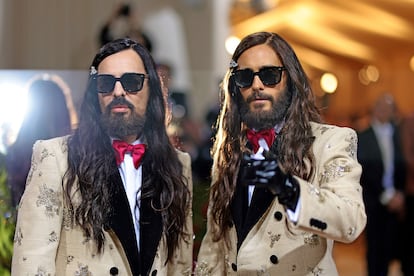 Alessandro Michele junto a Jared Leto en la última edición de la Gala Met, el pasado mes de mayo.