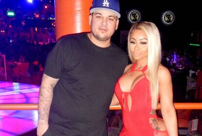 Rob Kardashian y Blac Chyna, a finales de marzo en Atlanta.