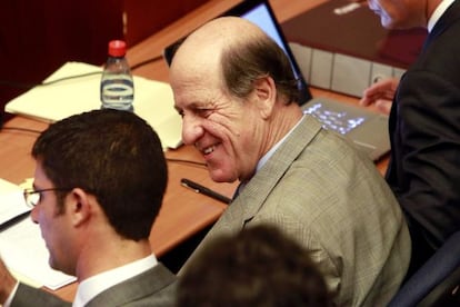 Carlos Délano, durante una audiencia del 'caso Penta'.