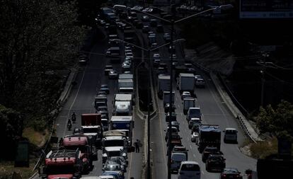 Una de las avenidas principales de San José, en Costa Rica. 