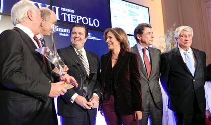 Entrega del premio Tiepolo a Borja Prado y Alberto Bombassei