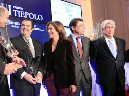 Entrega del premio Tiepolo a Borja Prado y Alberto Bombassei