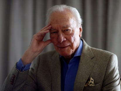 Christopher Plummer, en 2017 en Los Ángeles en la promoción de 'Todo el dinero del mundo'.