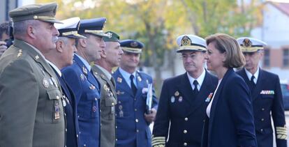 La ministra de Defensa, Dolores de Cospedal, este miércoles.