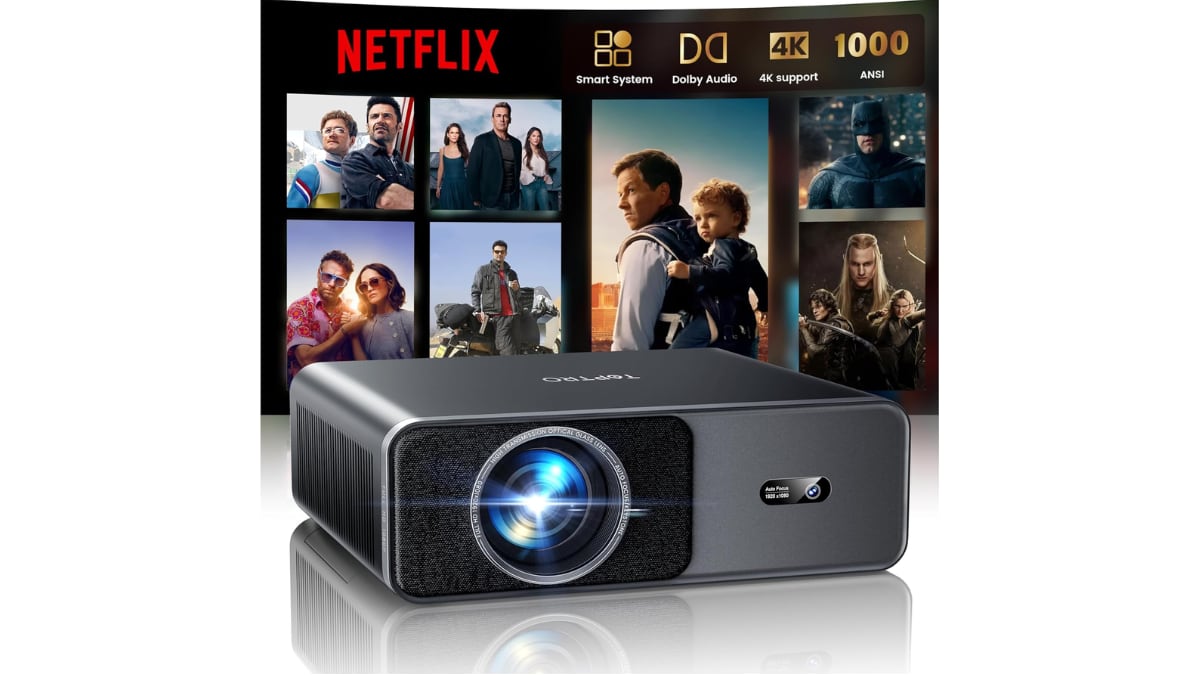 Proyector 4K con aplicaciones integradas.