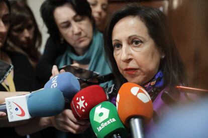 La portavoz del PSOE en el Congreso, Margarita Robles, en el Congreso de los Diputados.