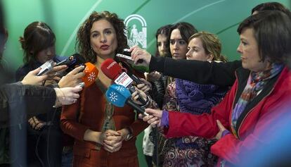 María Jesús Montero, consejera andaluza de Hacienda.