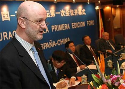 Ramón Gil Casares, secretario de Estado de Exteriores, en el Foro España-China que comenzó ayer en Pekín.