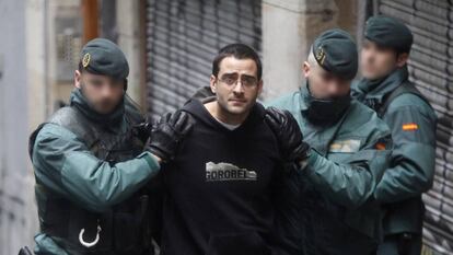 Iñigo Zapirain, tras su detención el 1 de marzo de 2011.