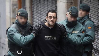 I&ntilde;igo Zapirain, tras su detenci&oacute;n el 1 de marzo de 2011.