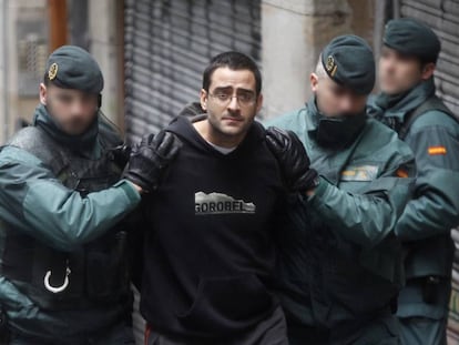 I&ntilde;igo Zapirain, tras su detenci&oacute;n el 1 de marzo de 2011.