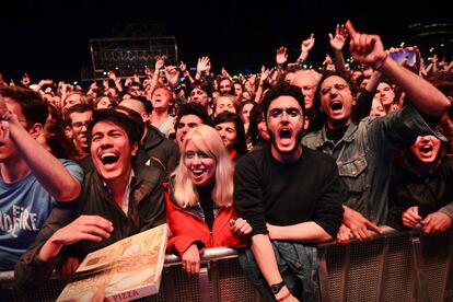 Espectadores en el Festival Primavera Sound en Barcelona en 2014.