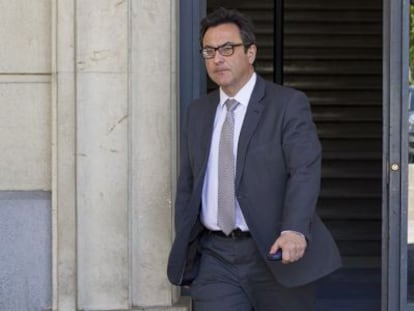 El fiscal Manuel Fernández Guerra, en los juzgados.