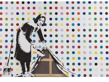 'Keep It Spotless', de Damien Hirst y Banksy.