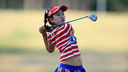 Lucy Li, en la primera jornada del US Open.