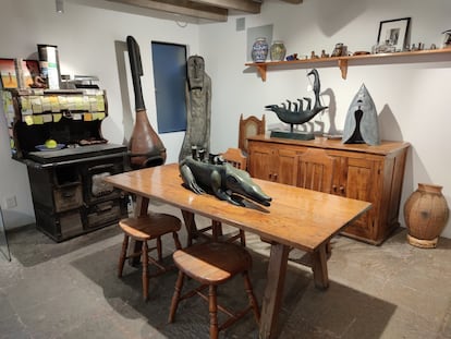 Interior de la Casa Estudio de Leonora Carrington, en la colonia Roma.