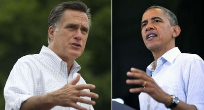 Mitt Romney y Barack Obama.