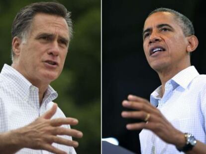 Mitt Romney y Barack Obama.