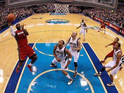 Partido entre el Dallas Maverich y Miami Heat
