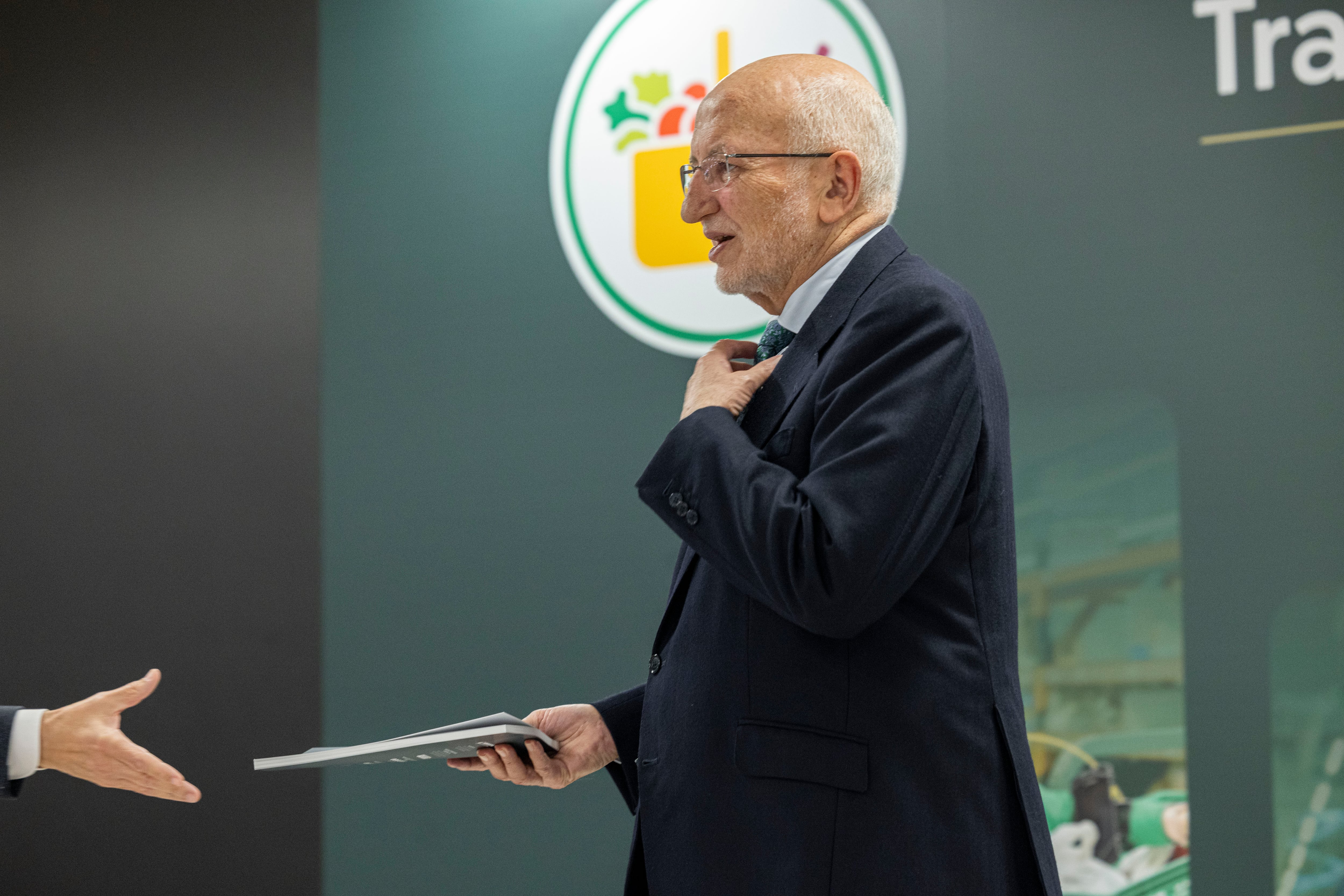 Juan Roig, presidente de Mercadona, en la presentación de resultados de la compañía este martes.