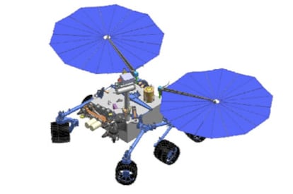 Esquema de la sonda Mars Astrobiology Explorer Cacher propuesta para buscar rastros de vida en Marte.