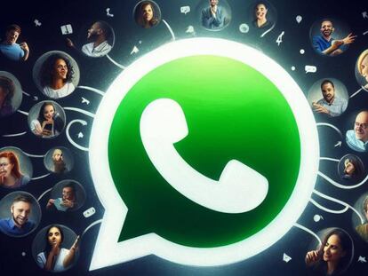 Logo de WhatsApp con personas