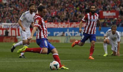 Koke lanza de para marcar el empate a uno