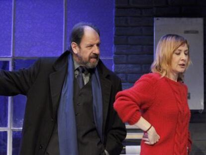 José María Pou y Nathalie Poza, actores protagonistas de la obra de teatro 'A cielo abierto'.