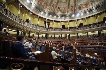 El hemiciclo del Congreso, durante el pleno del pasado 27 de mayo.