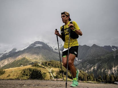 Pau Capell, a l'Ultra Trail de Montblanc.