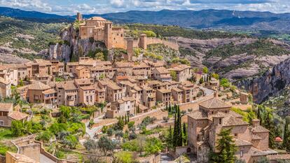 Vista del pueblo de Alquézar, en la provincia de Huesca.
