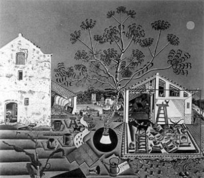 <i>La Masía</i> (1921-1922), de Joan Miró.