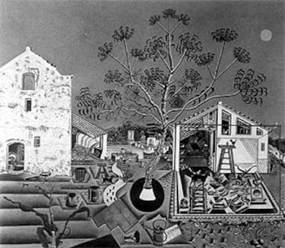 <i>La Masía</i> (1921-1922), de Joan Miró.